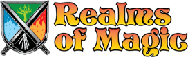 Logo of a rpg game Realms Of Magic